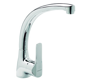 Grifo de cocina monomando caño fundido K8 Cromado